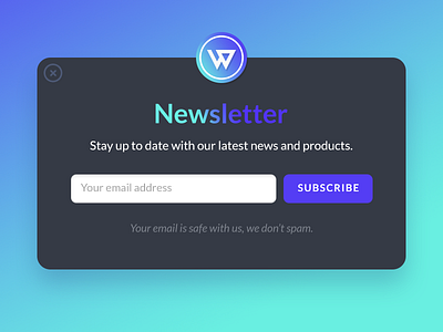 Newsletter Form design creative form gradient inspiration newsletter ui ux web webdesign wittydigital