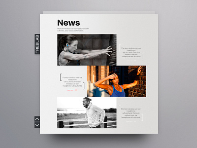 Treblab News Page concept