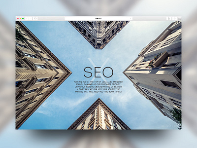 Start Page concept "XSEO digital agency"