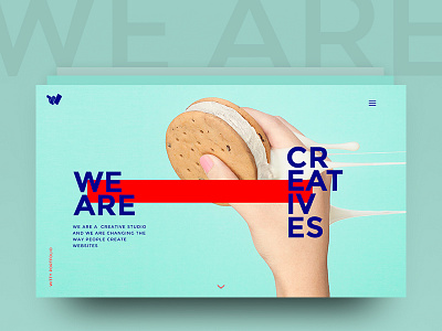 We Are Creatives (start page concept) concept creative inspiration marketing ui userflow userinterface ux web webdesign wittydigital xseo