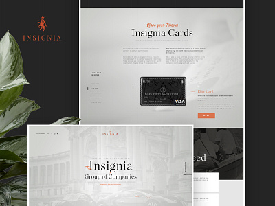 Insignia finance concierge, corporate site design