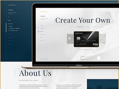 Insignia finance concierge, corporate site design