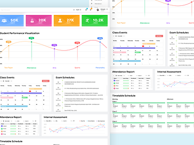 Student Management app design flat minimal type typography ui ux web website