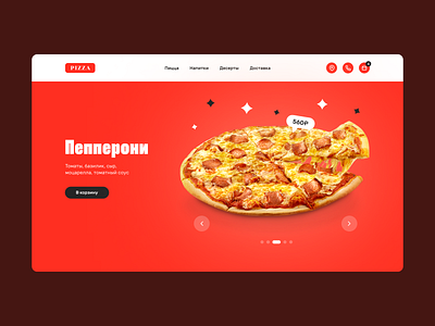 Food order Pizza Delivery UX/UI