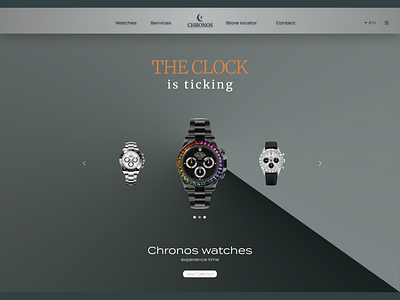 Chronos watch store front page