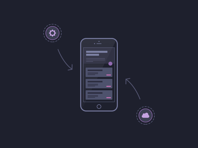 App Design web design brand ui flat line illustration