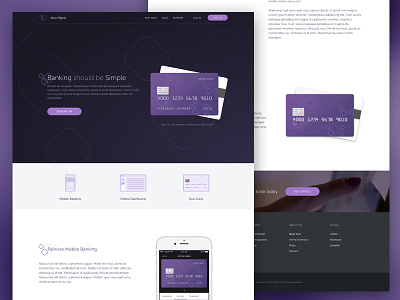 Koin Homepage banking design icon interface marketing money web