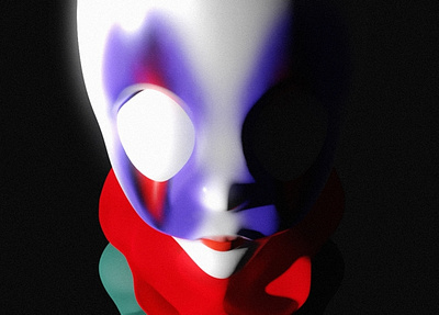 Clown 3d design illustration