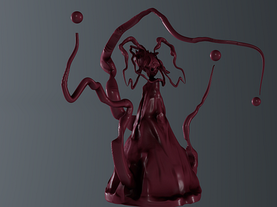 Red Candle 3d design