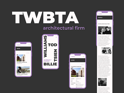 Architectural firm site redesign concept