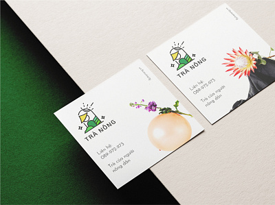 Tea Cards Mockup agency branding business farm logo tea