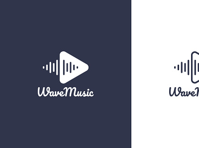 Wave Music branding design graphic design illustration lettermark logo logo design