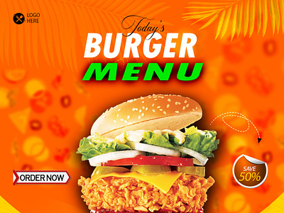 burger menu design design flayer design graphic design lettermark