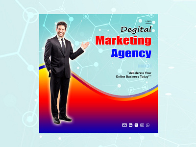 Degital Marketing Agency branding degital marketing agency design graphic design lettermark