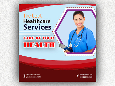 The best Healthcare Services branding design flayer graphic design lettermark