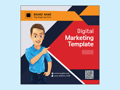 Marketing Template branding design graphic design lettermark vector