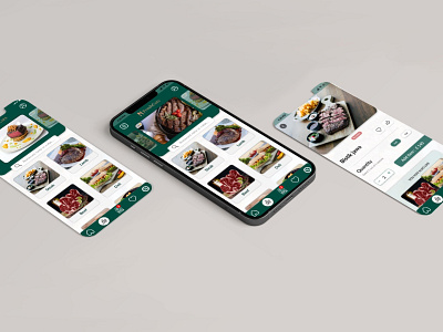 UI of food app "FreshCuts" app app design branding design graphic design illustration landing page logo mobile app design product design ui ui design ui ux ux design