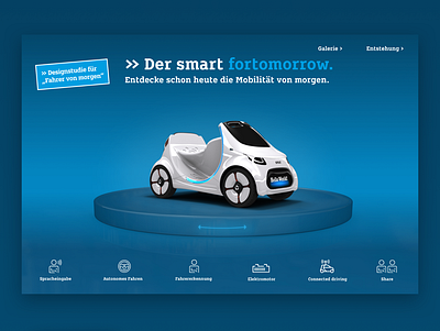 The smart fortomorrow advertising advertising design automotive branding ui ux