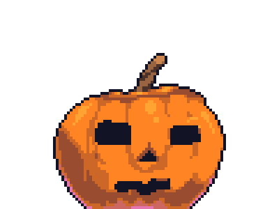 Pumpkin 2d branding design illustration krita logo pixel sprite ui vector