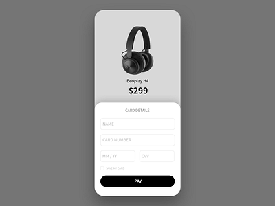 Daily UI 002 challenge creative credit card checkout dailyui minimal skech ui ux