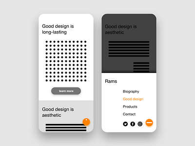 Daily UI 003 apple braun challenge dailyui dieter rams helvetica landing page minimal product design rams sketch ui