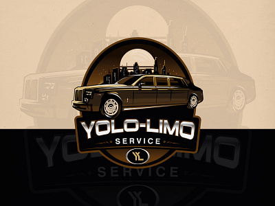 YOLO-LIMO adobeillustator branding design illustration iran limousine logo nimadelavary