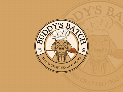 Buddy's Batch adobeillustator branding design dog dog food healthy illustration logo vector vintage