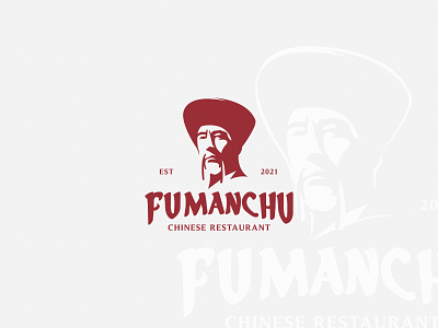 FU MANCHU adobeillustator branding chinese design dubai fu manchu illustration logo restaurant typography vector