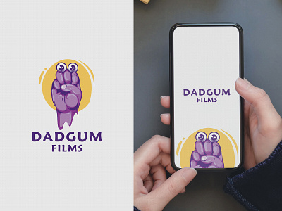 Dadgum Films adobeillustator branding cartoon colorfull commercial ads design eye film hand illustration logo mobile oobi phone puppeteers vector
