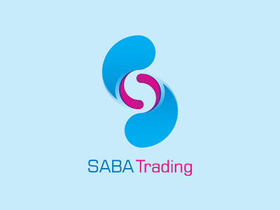 Saba Trading adobeillustator color geometic iran logo modern s saba trading