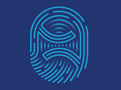 Digital Signature App Icon app icon civic tech digital signature fingerprint