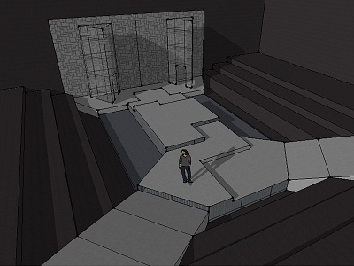 King Lear Set Design set design sketchup theater theatre