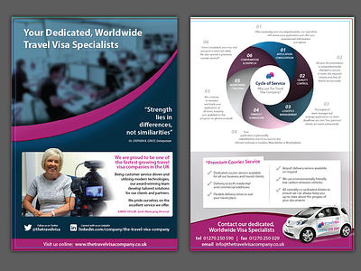 Corporate Brochure Inside car corporate cycle print ready travel visa