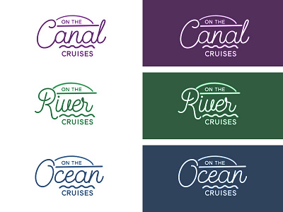 Cruise Logos canal cruise logo ocean river wave