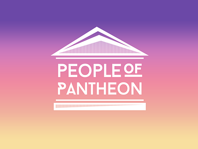 People Of Pantheon gradient logo pantheon temple