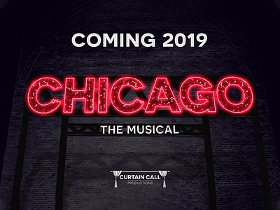 Chicago 2019 Teaser chicago glitter musical neon theatre