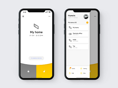 Smart stick lock control UI app design ios smart smart home ui