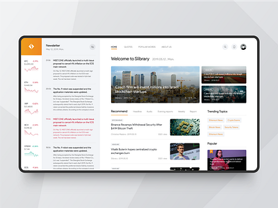 Slibrary website concept design