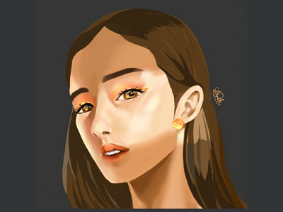 Golden Hour! illustration potrait practice