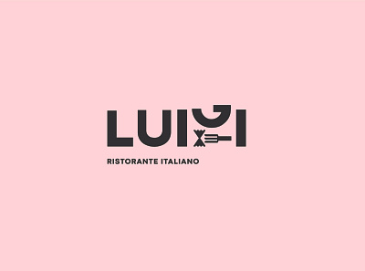 Luigi Ristorante Italiano //Logotype #2 design graphic logo