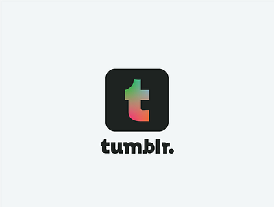 Tumblr //Logo Redesign branding design graphic logo