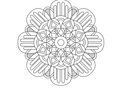 Mandala Design colouring page design flowers front front design graphic design illustration logo mandala ui