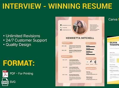 Canva Made Cv, Resume cv graphic design job application minimalist resume portfolio resume
