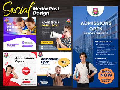 Instagram, Facebook Post Design education advertisment facebook post graphic design instagram post social media