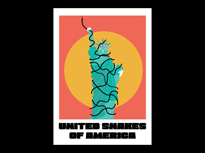 United Snakes of America design graphic design illustration