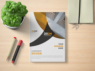 Corporate Business Book Cover Design Vector Template booklet cover