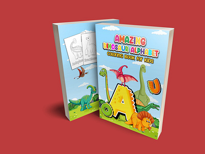 Amazing Dinosaur Alphabet Coloring Book For Kids