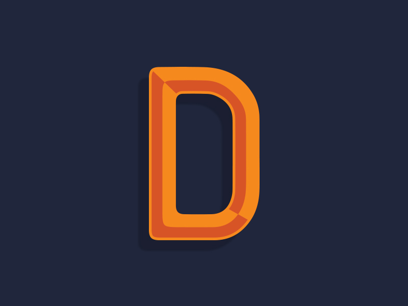 Letter D by Mike Dereix on Dribbble
