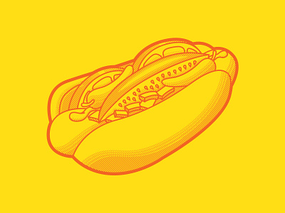 Chicago Dog 2 chicago food food illustration hot dog hotdog