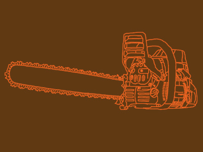 Chainsaw chainsaw graphic design illustration pop art retro